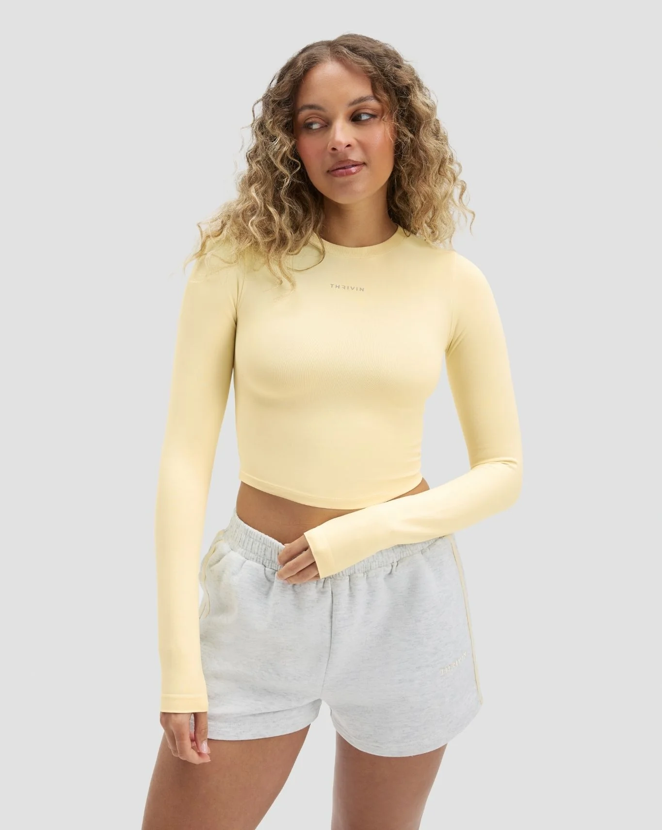 Elevate™ Compression Long Sleeve Top | Golden Butter - Image 4