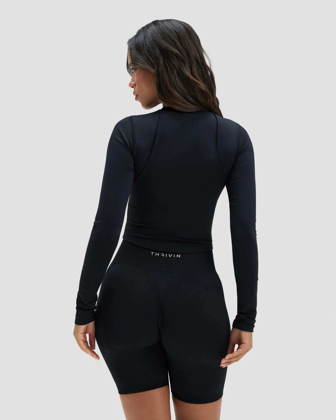 Elevate™ Compression Long Sleeve Top | Night Black - Image 2