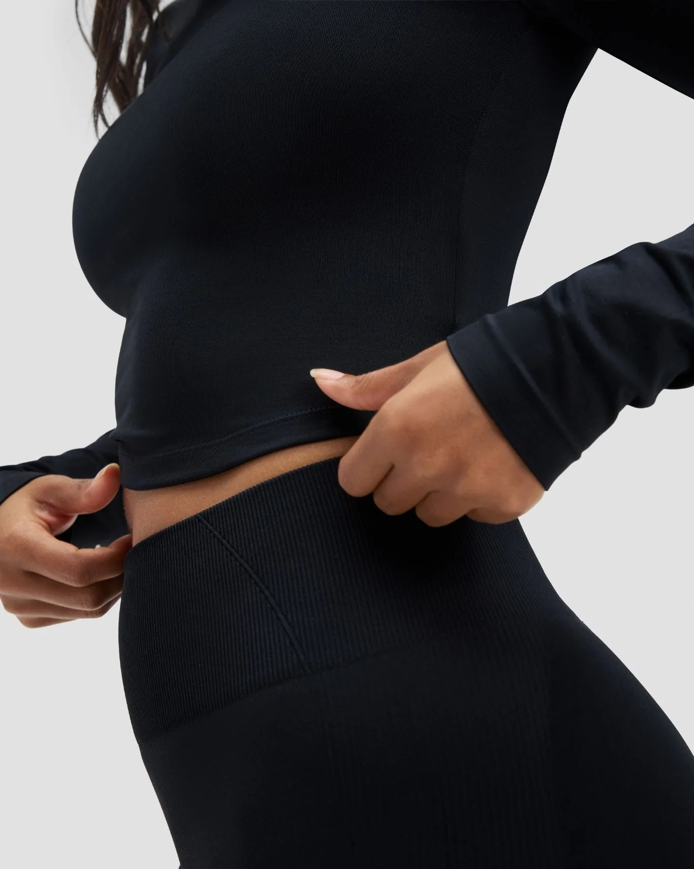 Elevate™ Compression Long Sleeve Top | Night Black - Image 4