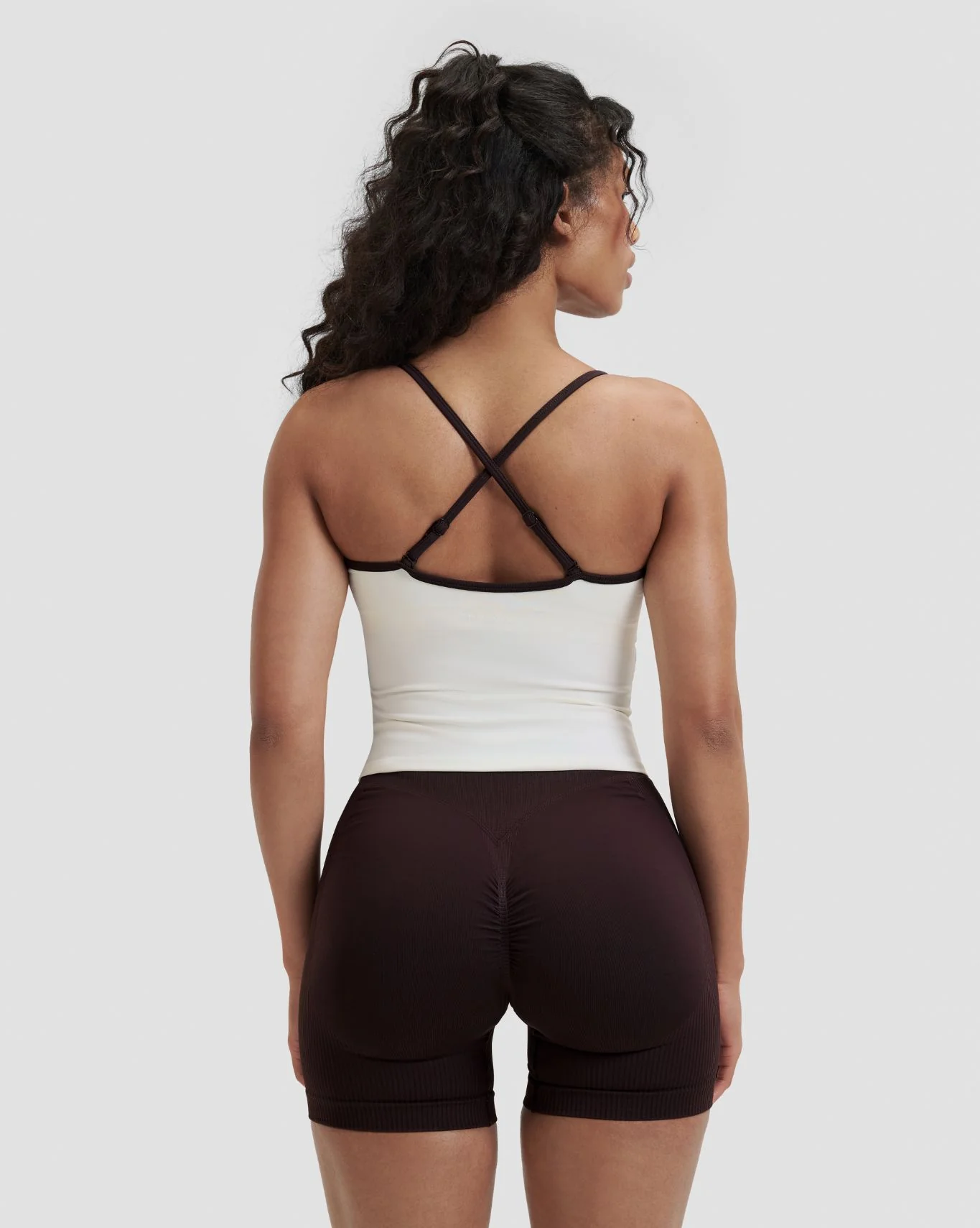 Elevate™ Outline Cross Back Tank Top | Cream - Image 2