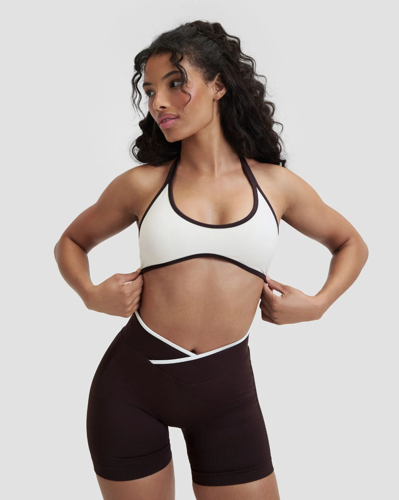 Elevate™ Outline Halterneck Bra | Cream - Image 3