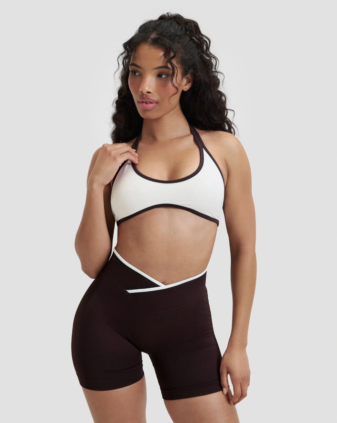 Elevate™ Outline Halterneck Bra | Cream - Image 7