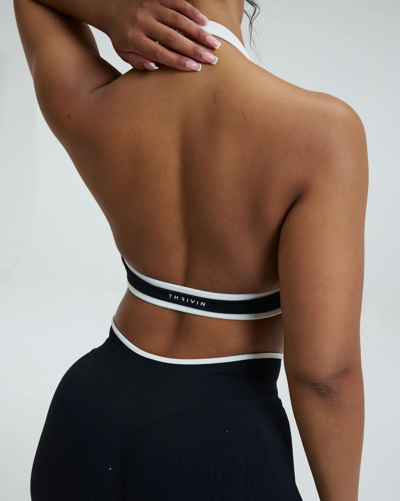 Elevate™ Outline Halterneck Bra | Night Black - Image 2
