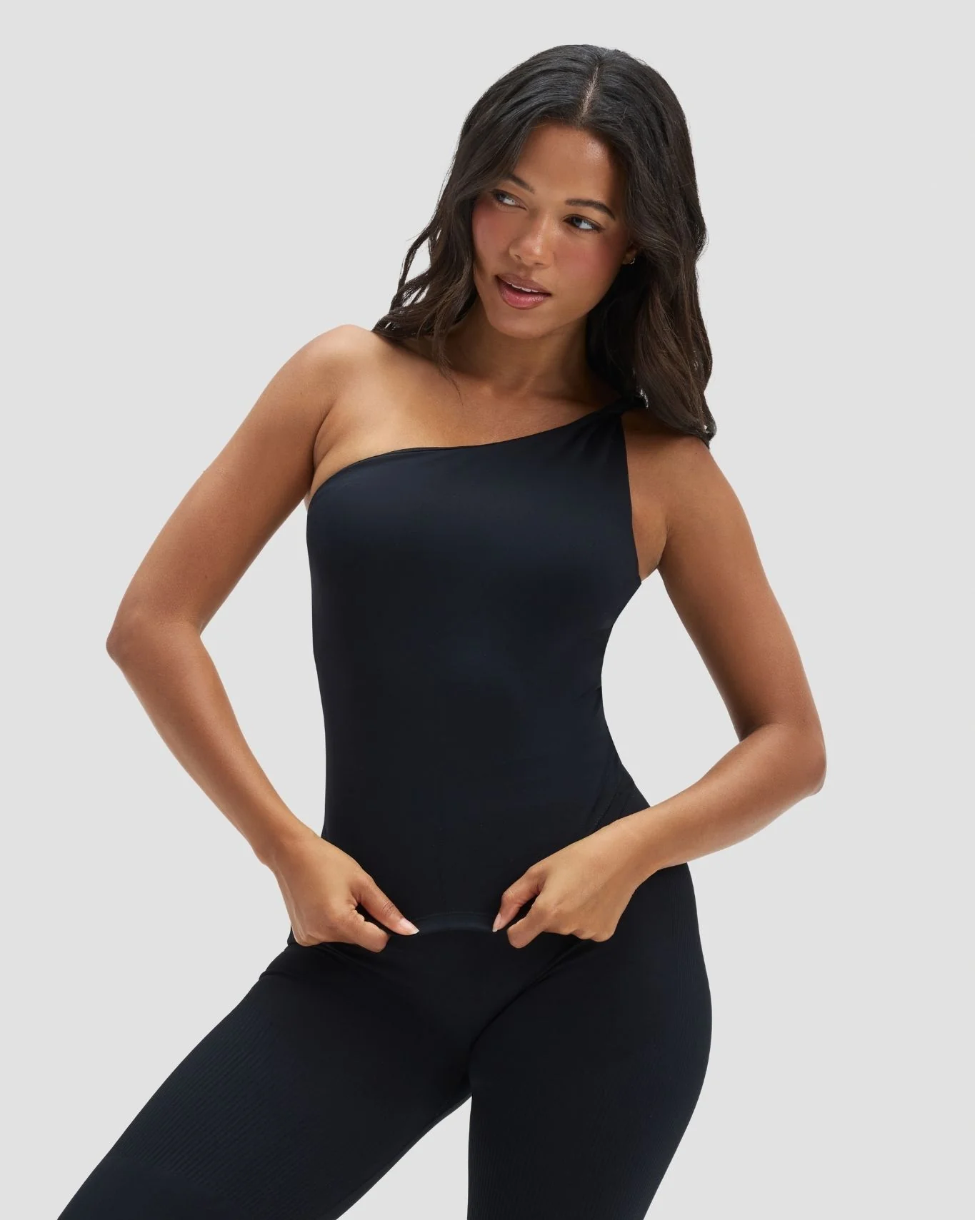 Elevate™ Sculpting Asymmetric Twist Top | Night Black - Image 5