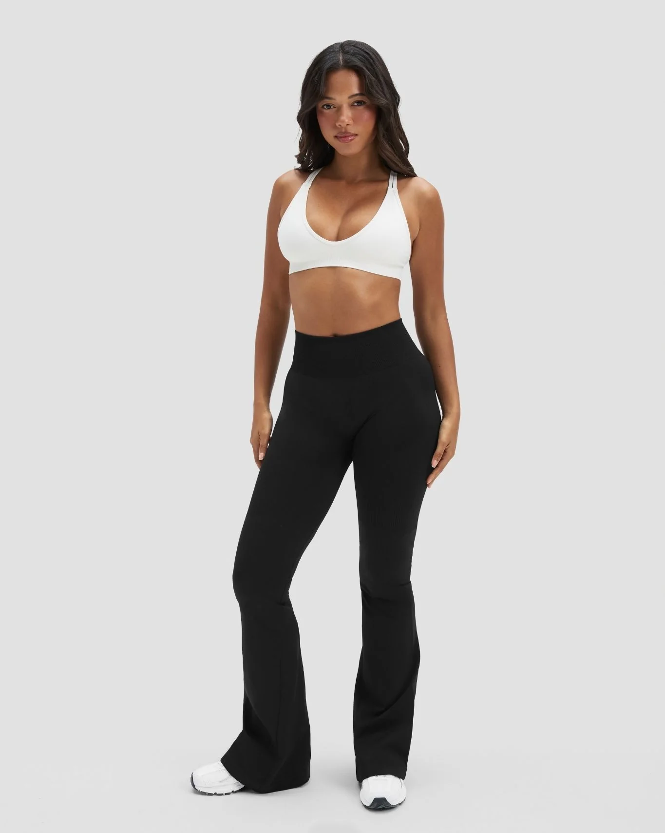 Elevate™ Sculpting High Waist Flare Leggings | Night Black - Image 6
