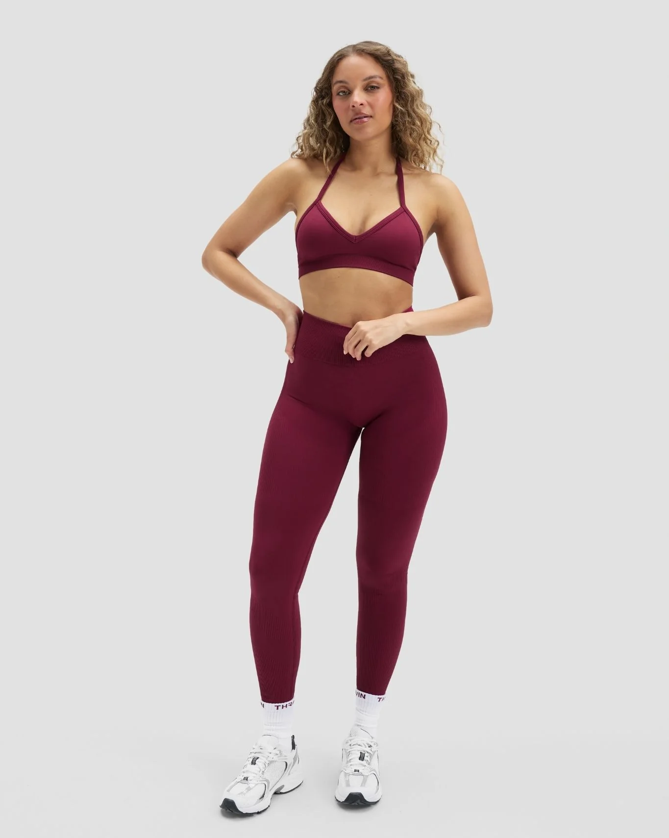 Elevate™ Sculpting High Waist Scrunch Leggings | Cherry Berry - Image 3