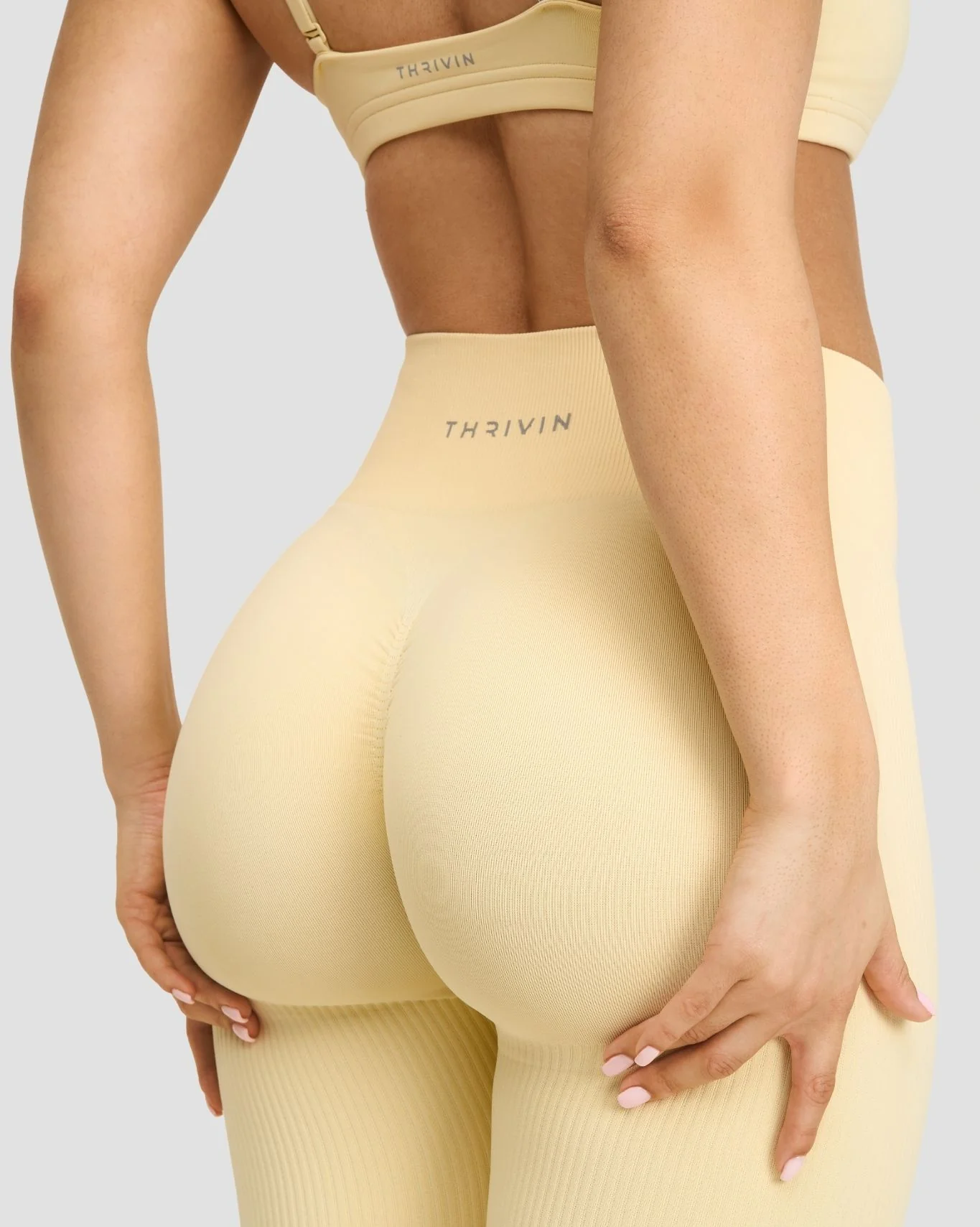 Elevate™ Sculpting High Waist Scrunch Leggings | Golden Butter - Image 3