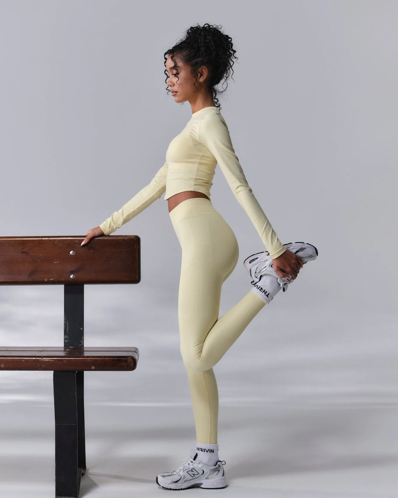Elevate™ Sculpting High Waist Scrunch Leggings | Golden Butter - Image 7