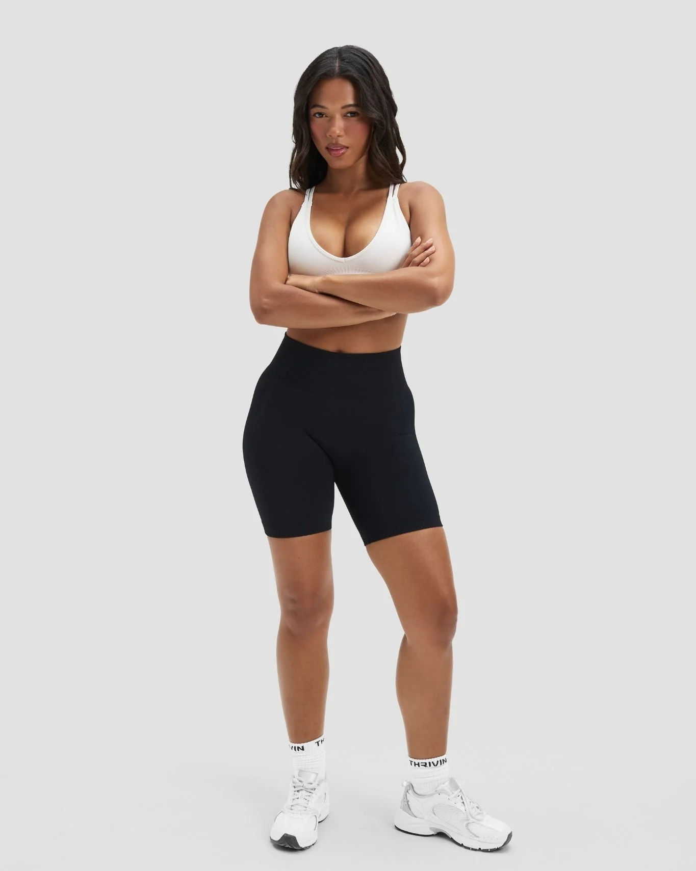 Elevate™ Sculpting High Waist Scrunch Shorts | Night Black - Image 5
