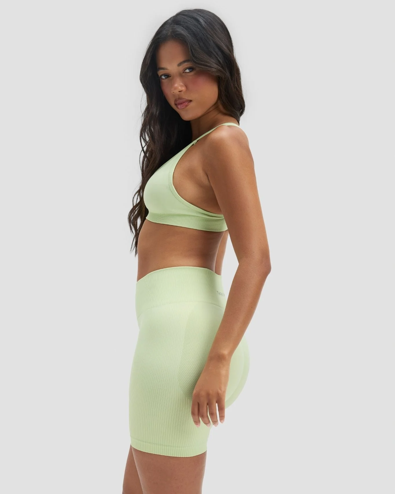 Elevate™ Sculpting High Waist Scrunch Shorts | Pistachio Green - Image 6