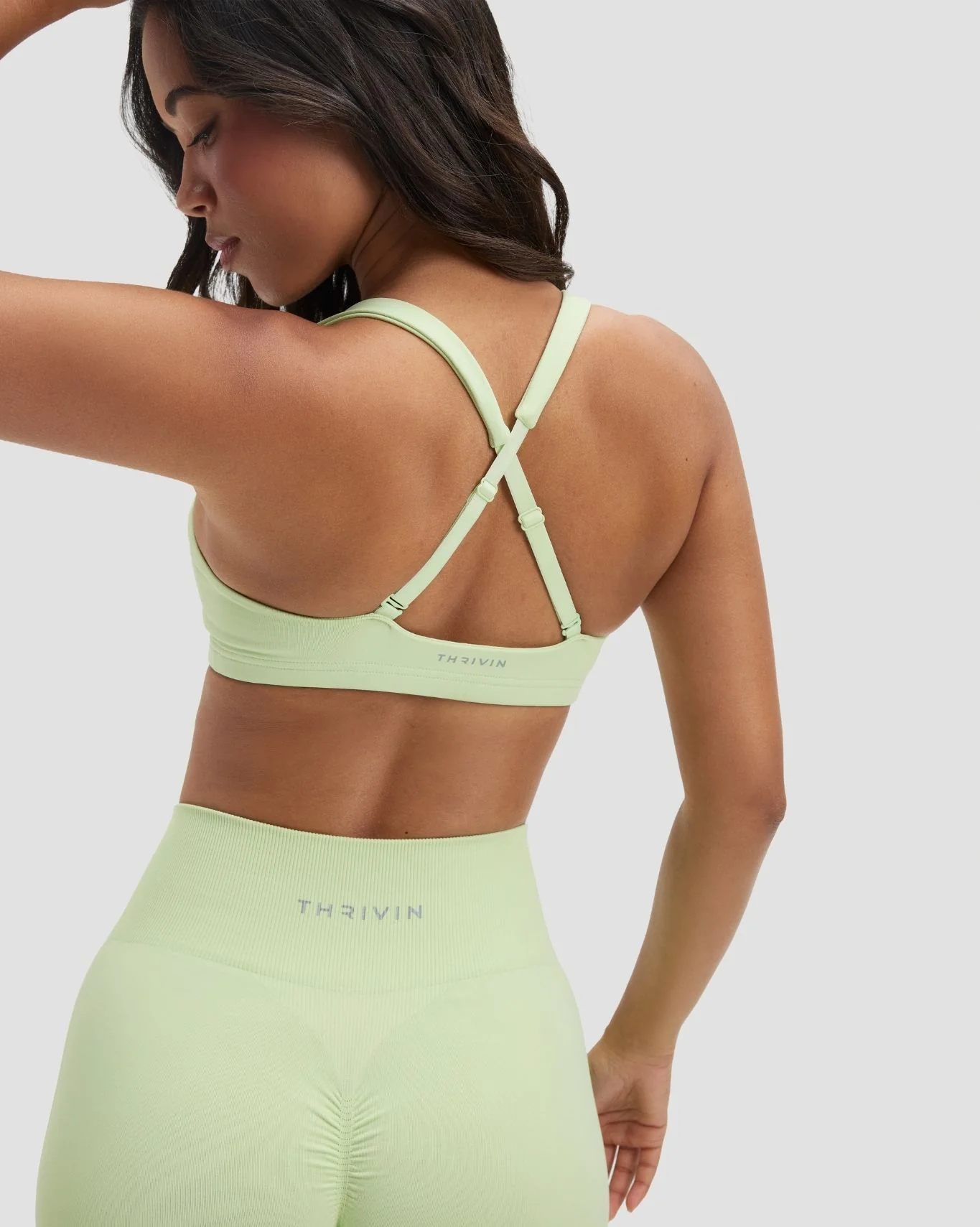 Elevate™ Sculpting Medium Impact Multiway Bra | Pistachio Green - Image 2