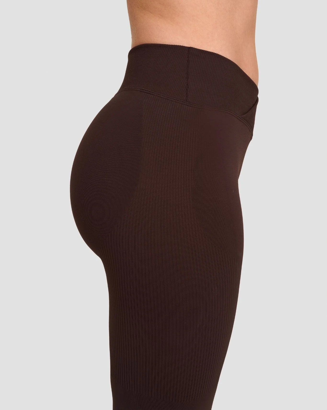 Elevate™ Sculpting Mid V-Waist Flare Leggings | Coffee - Image 7