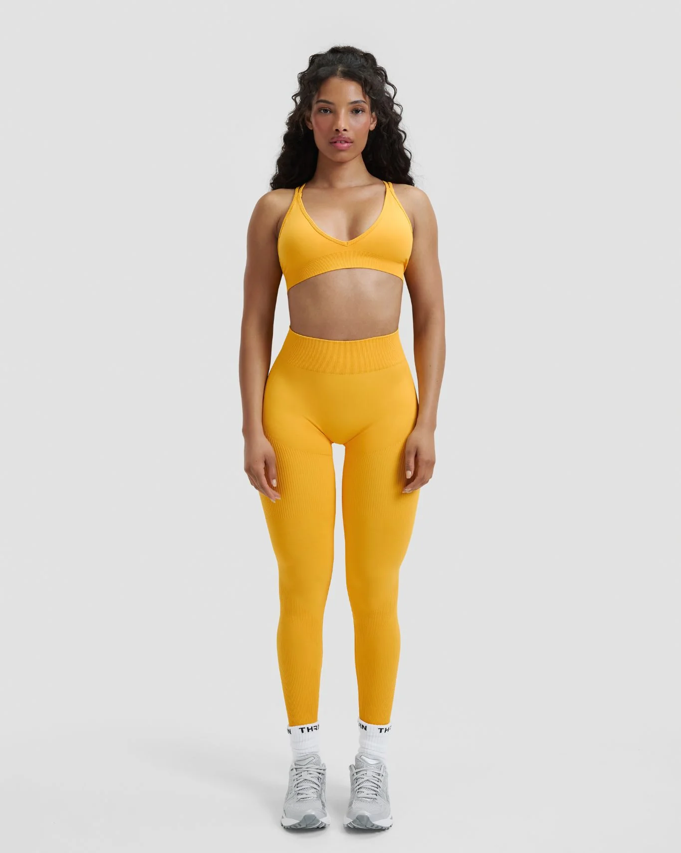 Elevate™ Sculpting Mid Waist Scrunch Leggings | Banana - Image 5