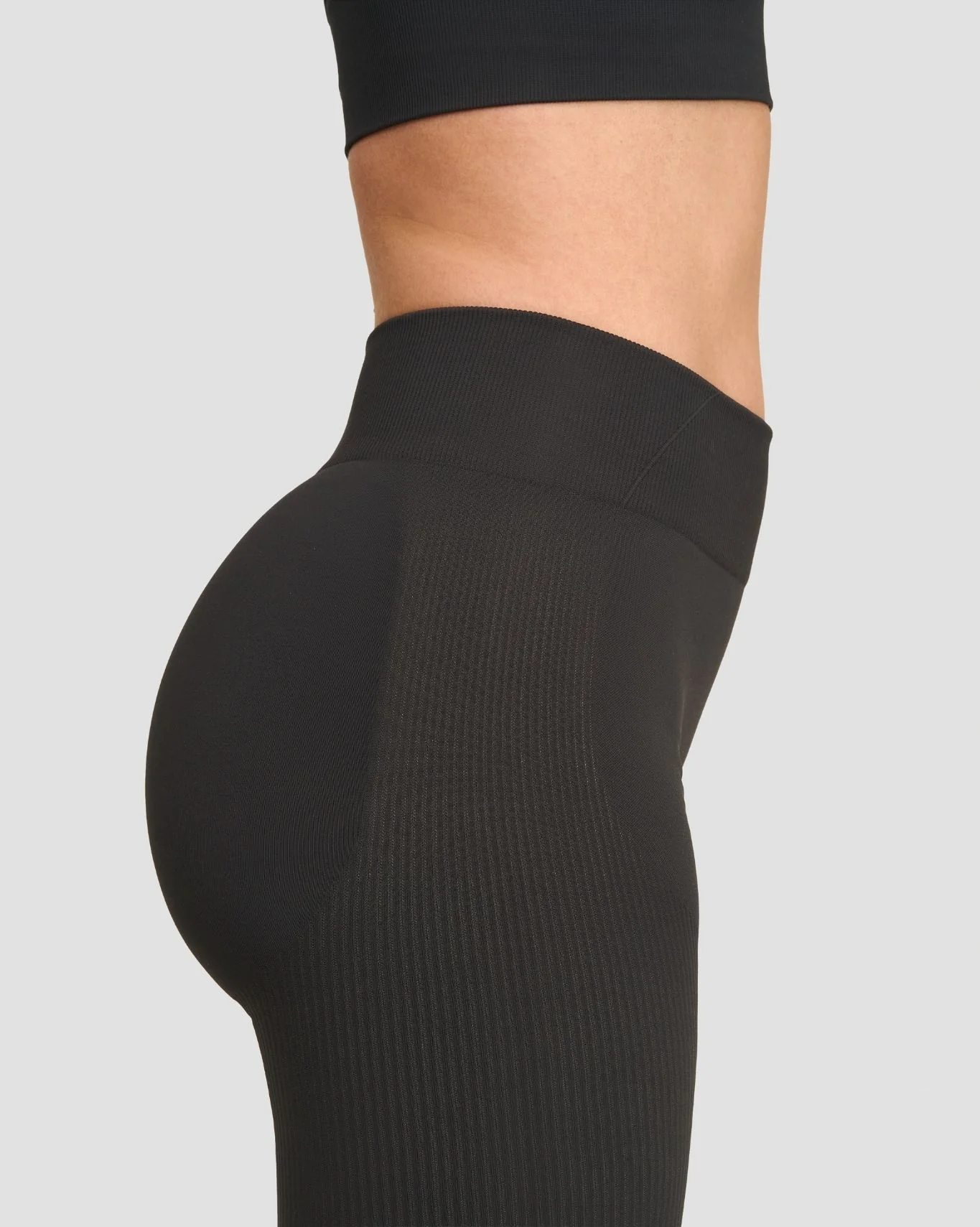 Elevate™ Sculpting Mid Waist Scrunch Leggings | Charcoal Grey - Image 4