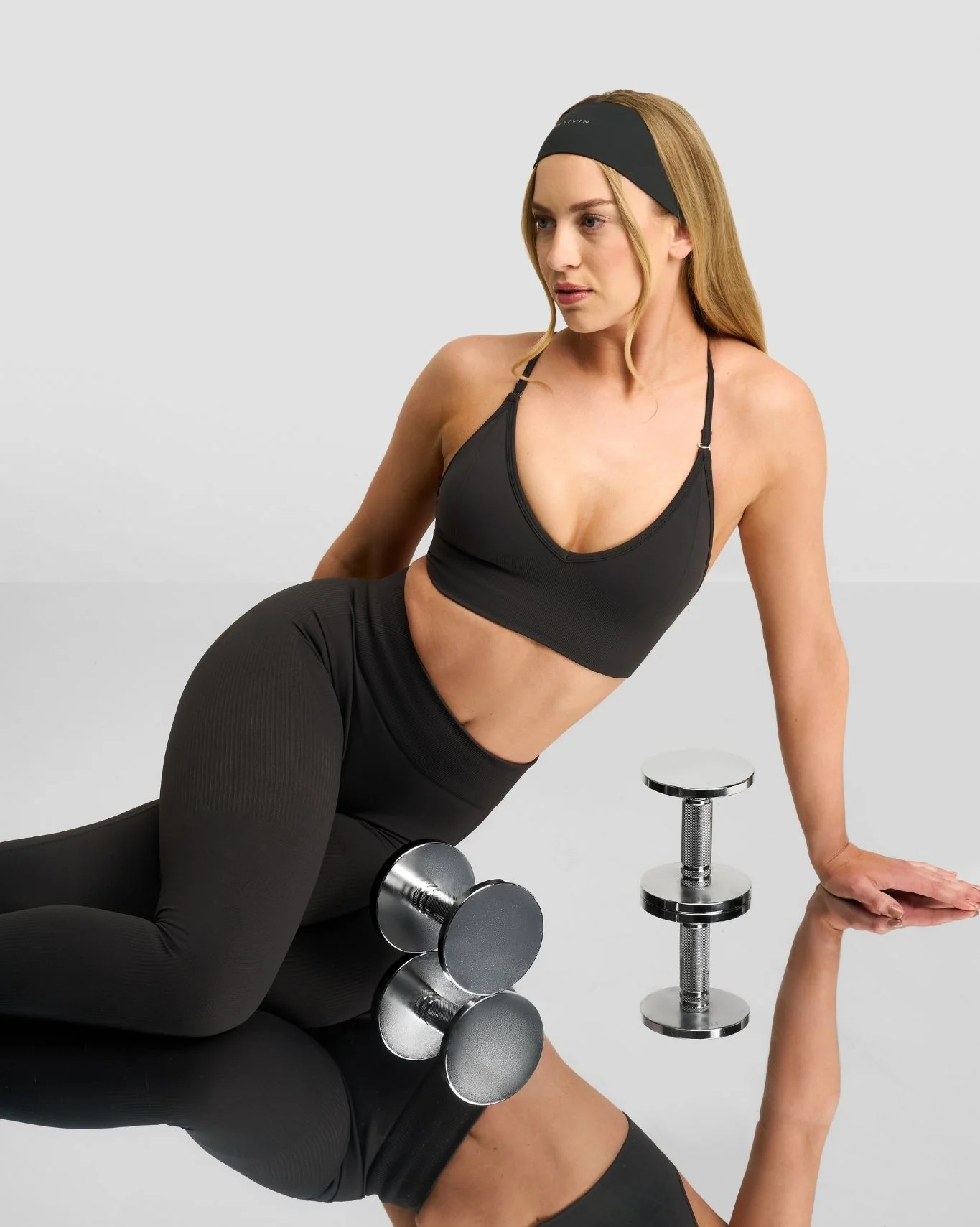 Elevate™ Sculpting Mid Waist Scrunch Leggings | Charcoal Grey - Image 8