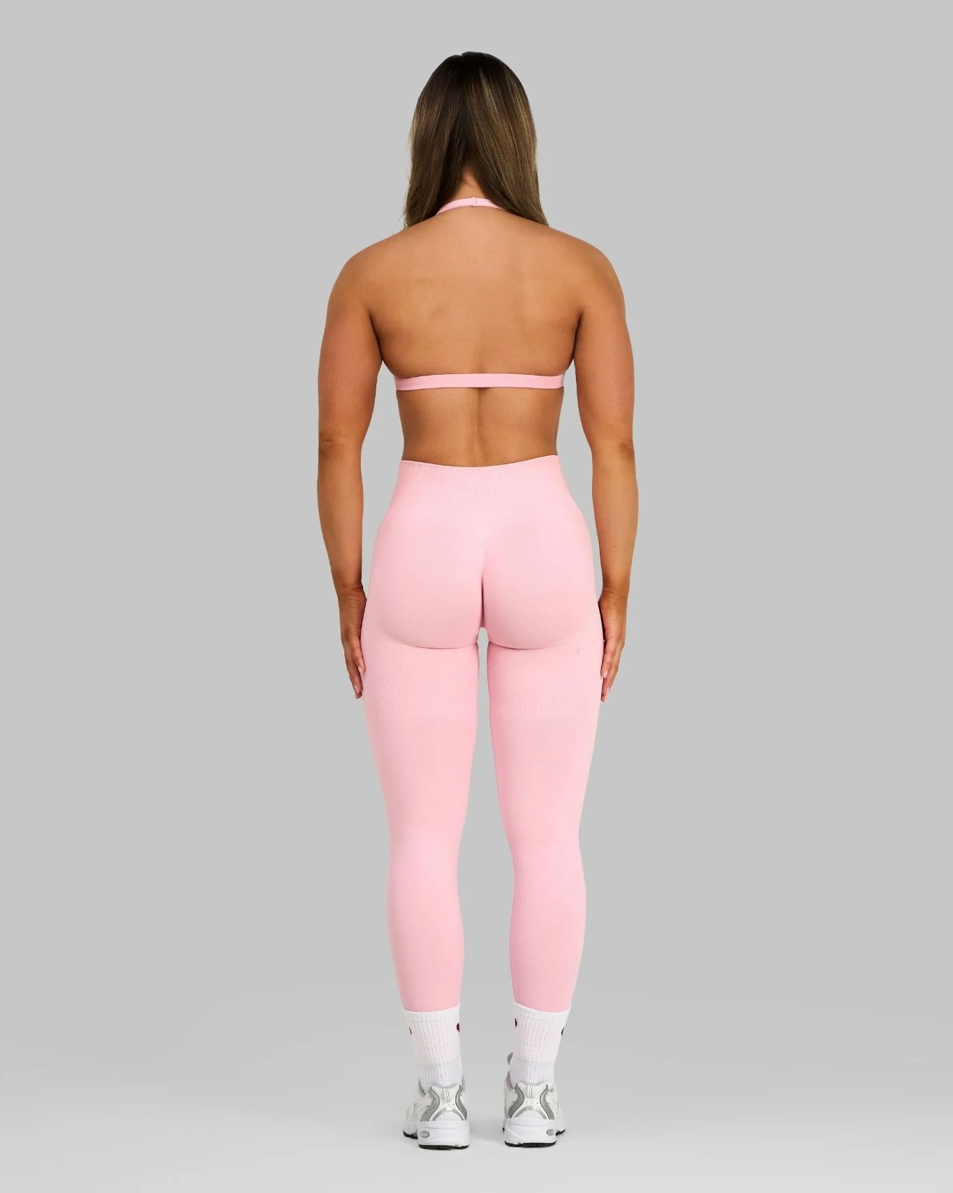 Elevate™ Sculpting Mid Waist Scrunch Leggings | Cotton Pink - Image 5