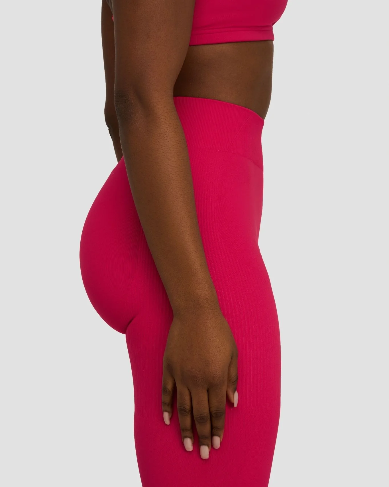 Elevate™ Sculpting Mid Waist Scrunch Leggings | Strawberry - Image 6
