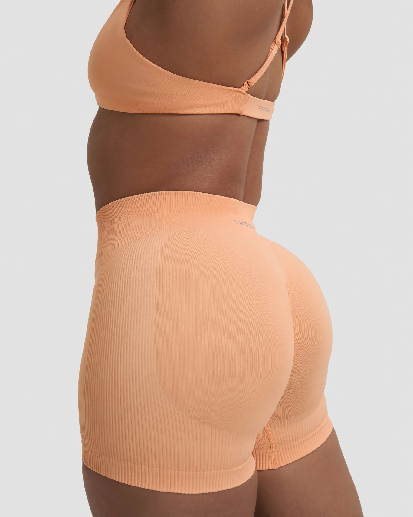 Elevate™ Sculpting Mid Waist Scrunch Shorter Shorts | Melon Ice - Image 7