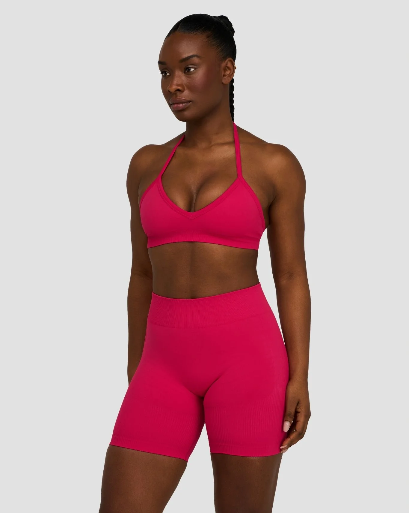 Elevate™ Sculpting Seamless Adjustable Halter Bra | Strawberry - Image 3