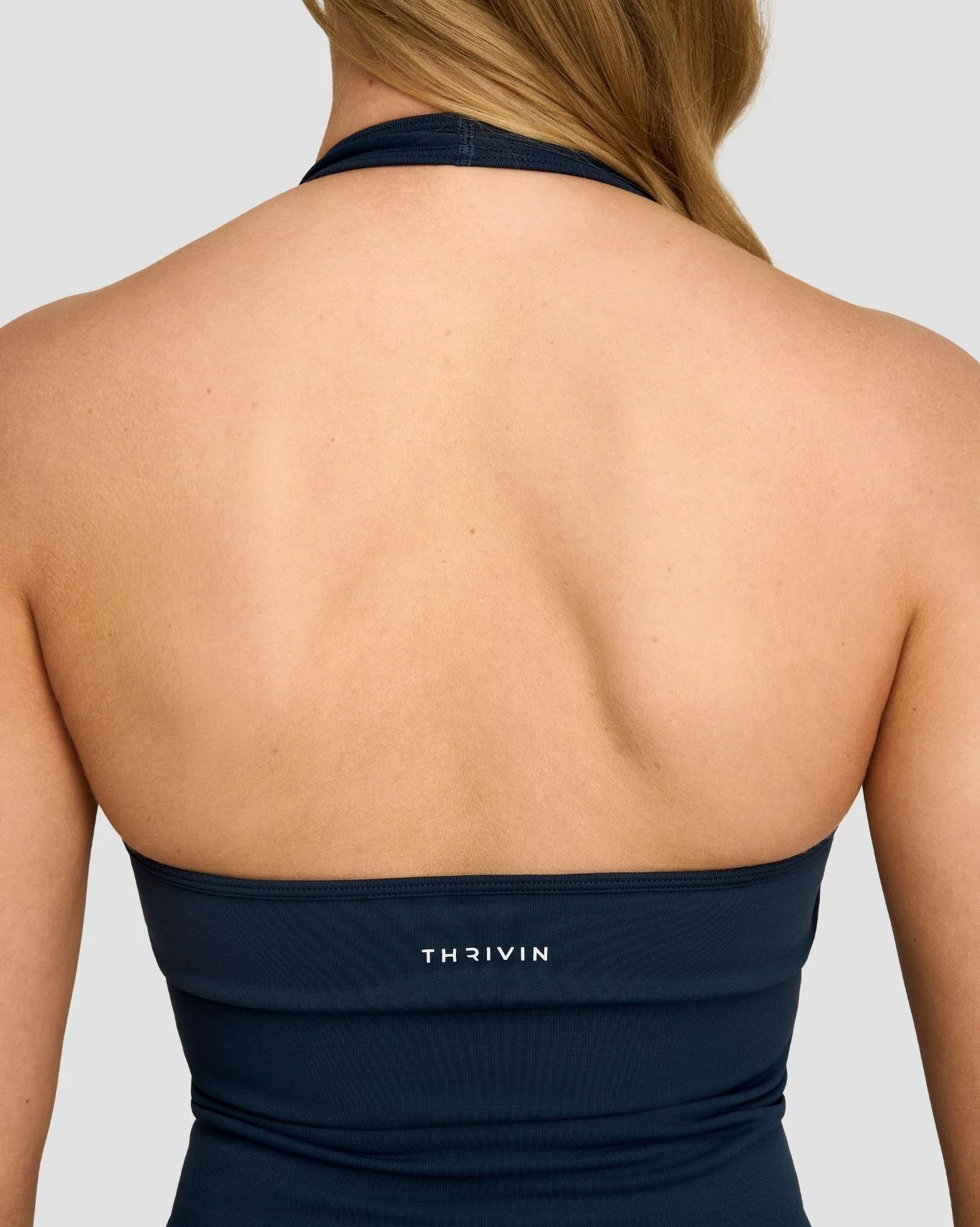 Elevate™ Sculpting Seamless Halterneck Top | Midnight Navy - Image 6