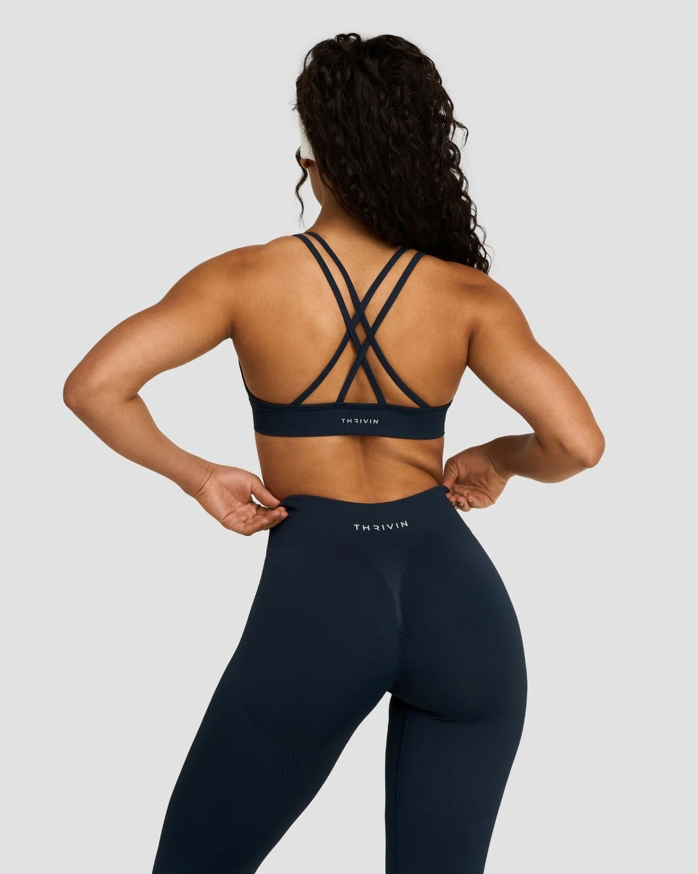 Elevate™ Sculpting Seamless High Apex Bra | Midnight Navy - Image 6