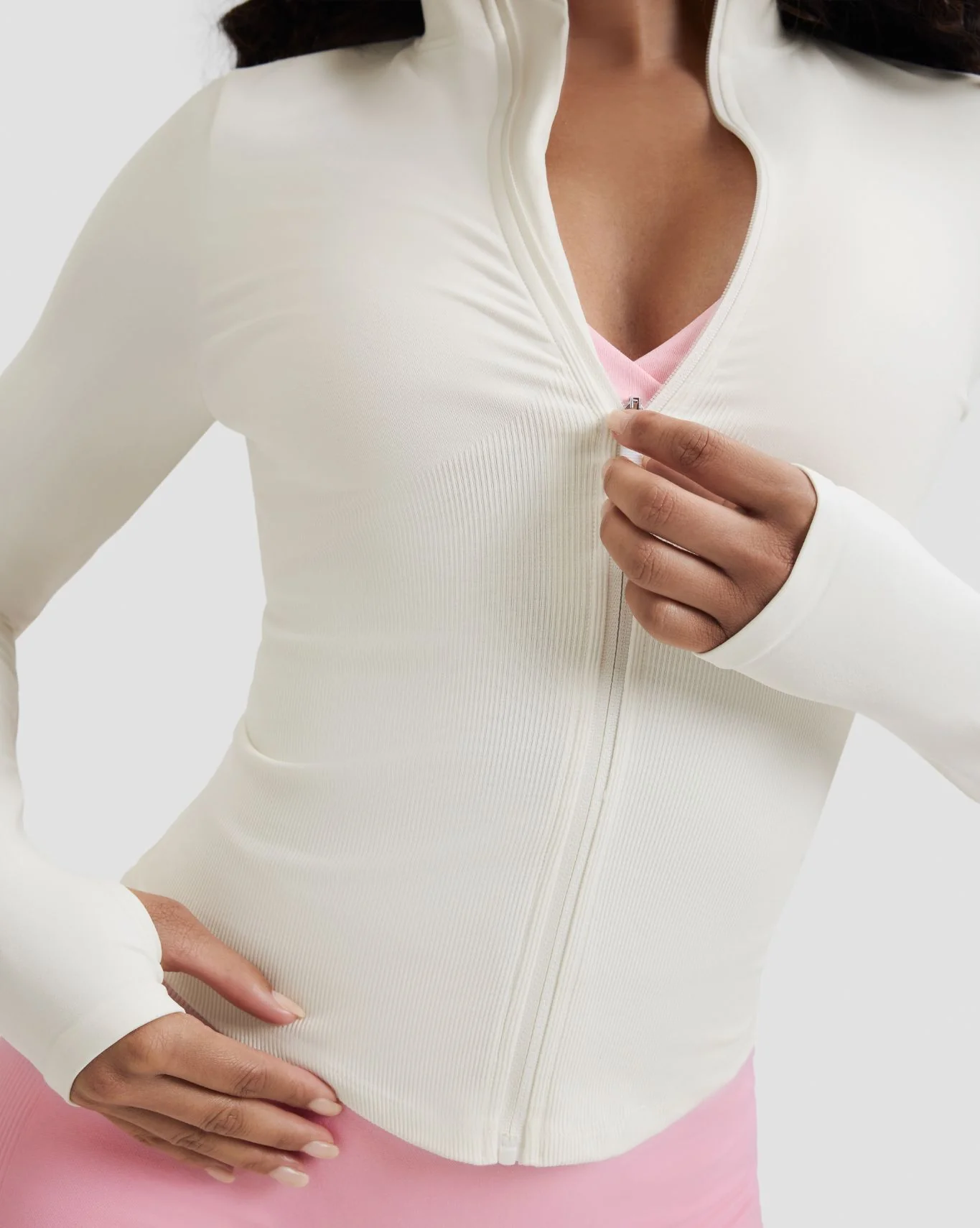 Elevate™ Sculpting Seamless Jacket | Cream - Image 3