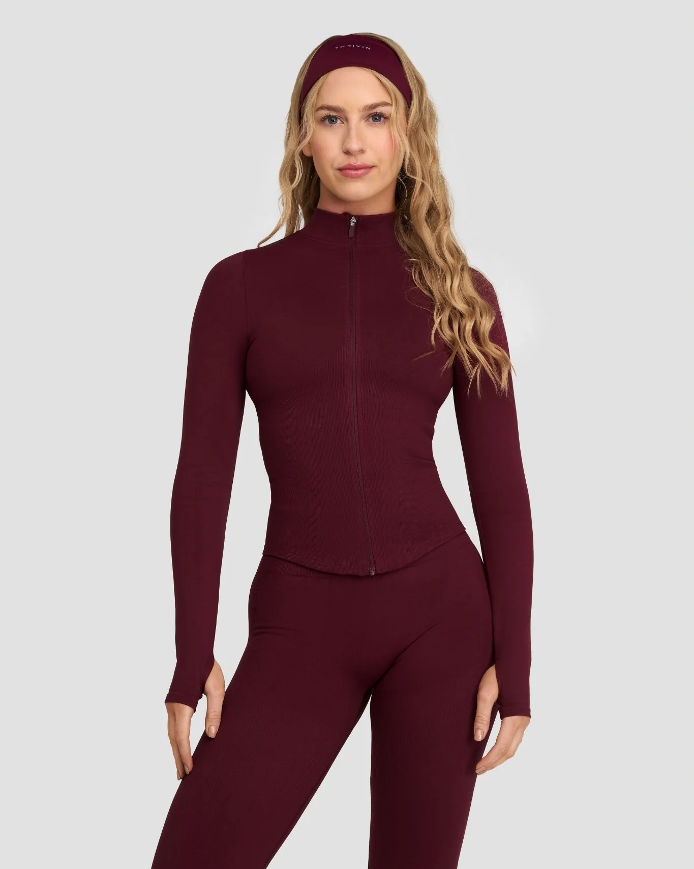 Elevate™ Sculpting Seamless Jacket | Merlot - Image 4