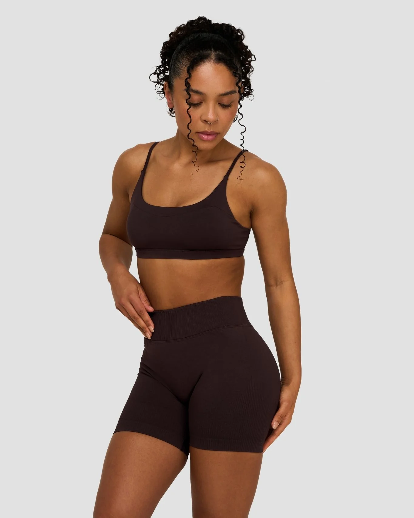 Elevate™ Sculpting Seamless Scoop Neck Bra | Coffee - Image 3