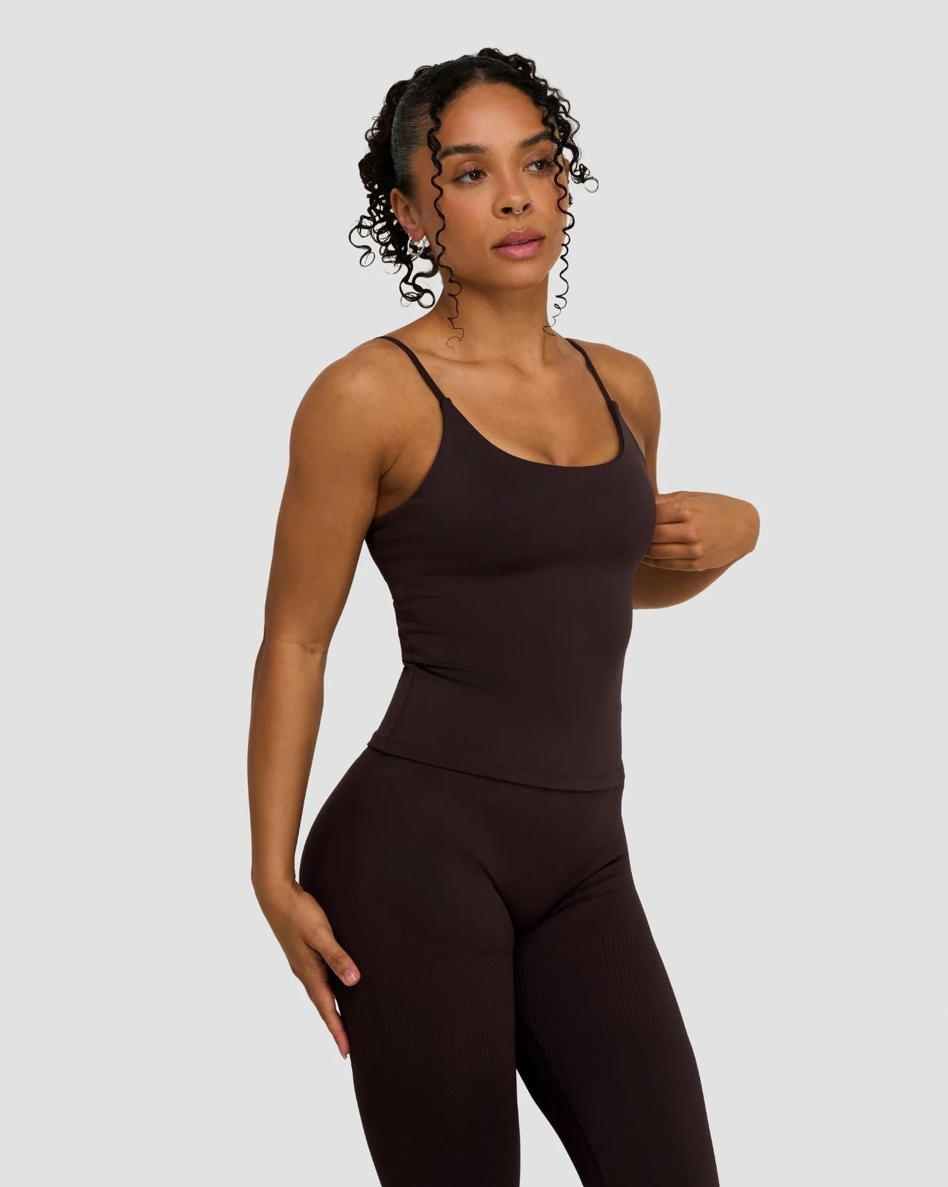 Elevate™ Sculpting Seamless Scoop Neck Cami | Coffee - Image 5