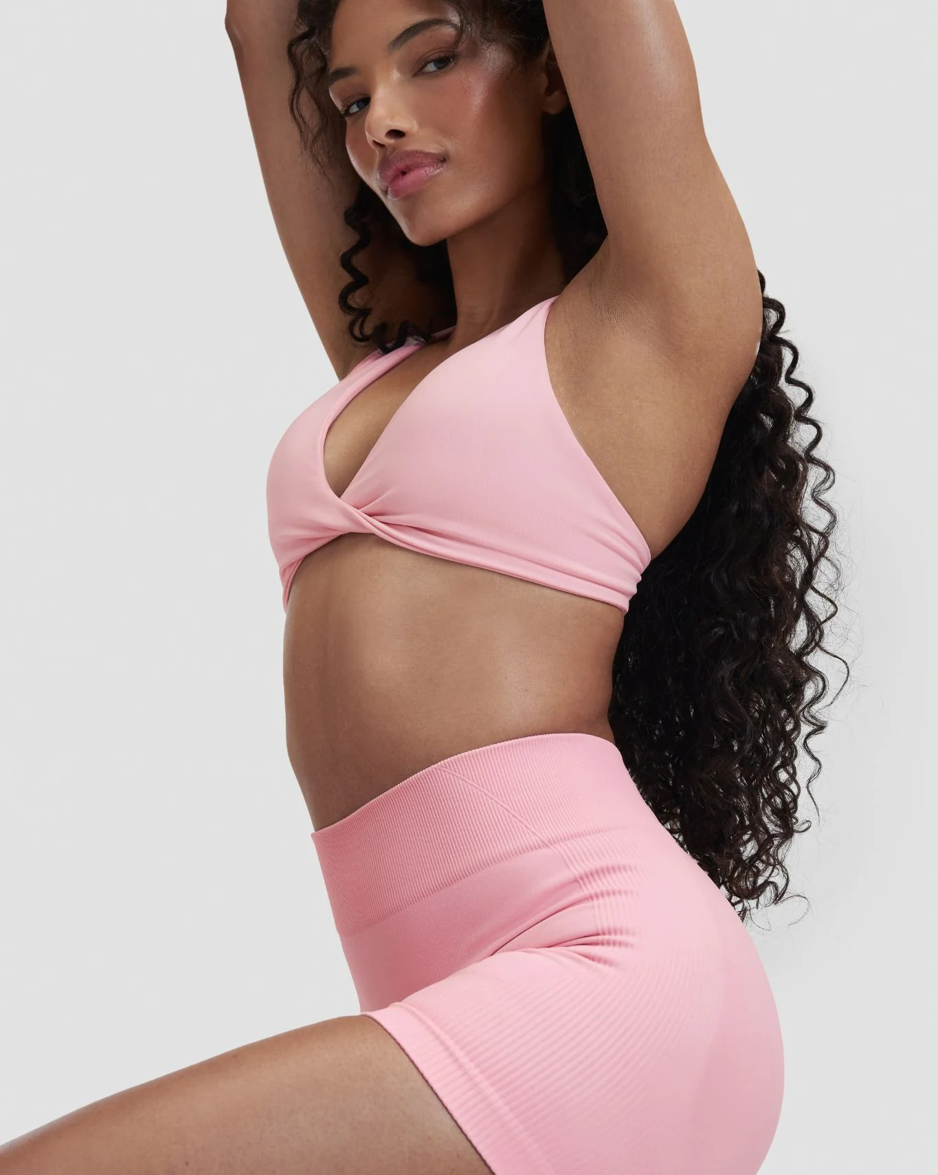 Elevate™ Sculpting Seamless Twisted Bra | Cotton Pink - Image 5