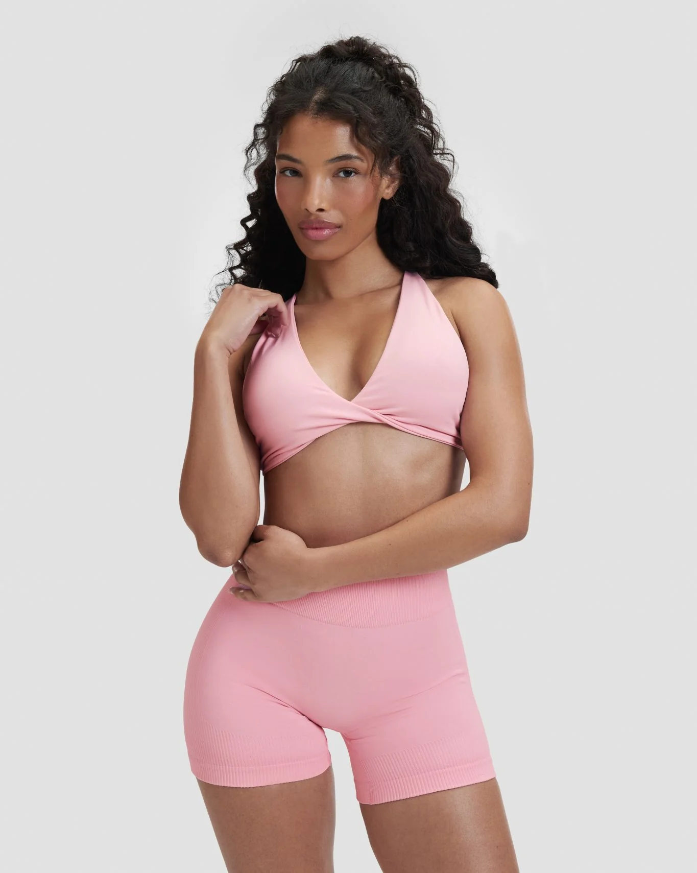 Elevate™ Sculpting Seamless Twisted Bra | Cotton Pink - Image 6